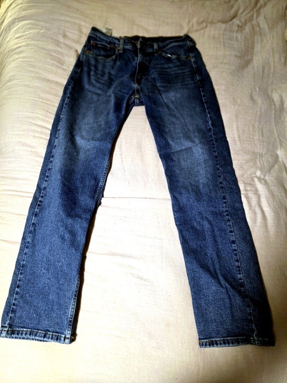 Levi's 505 Straight-Leg Men's Jeans, Mid-Blue Denim, W 32 L 32